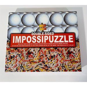 Golf Impossipuzzle Jigsaw Puzzle 550 Pcs Complete Double Sided Balls Tees  Sport